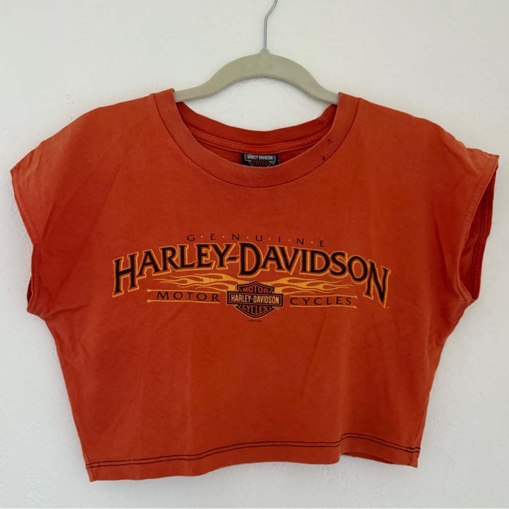 VINTAGE HARLEY DAVIDSON CROPPED TEE